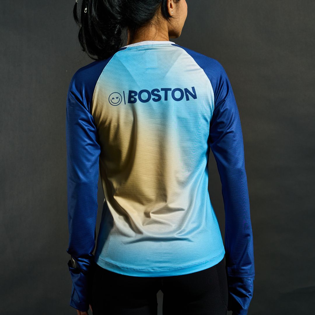 [MADE FOR WOMEN] RELAXED LONG SLEEVE WOMEN FOR RUNNING EVERYDAY BOSTON