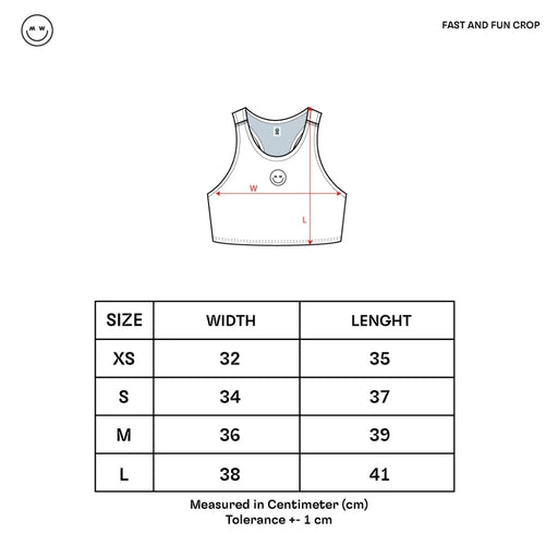 FAST AND FUN RUNNING CROP TOP FOR WOMEN