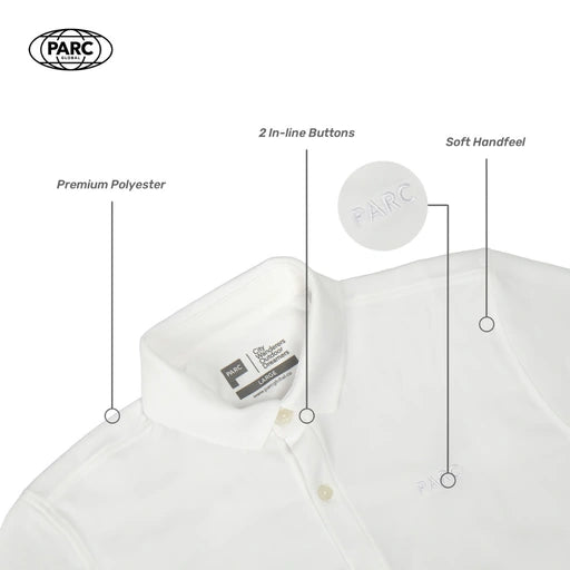 PARC POLO BASIC for Men Premium Quality Local Brand - White
