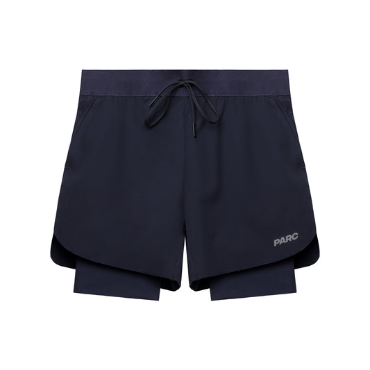 [PARC] SOLEGG Running Shorts 2 in 1 - Black