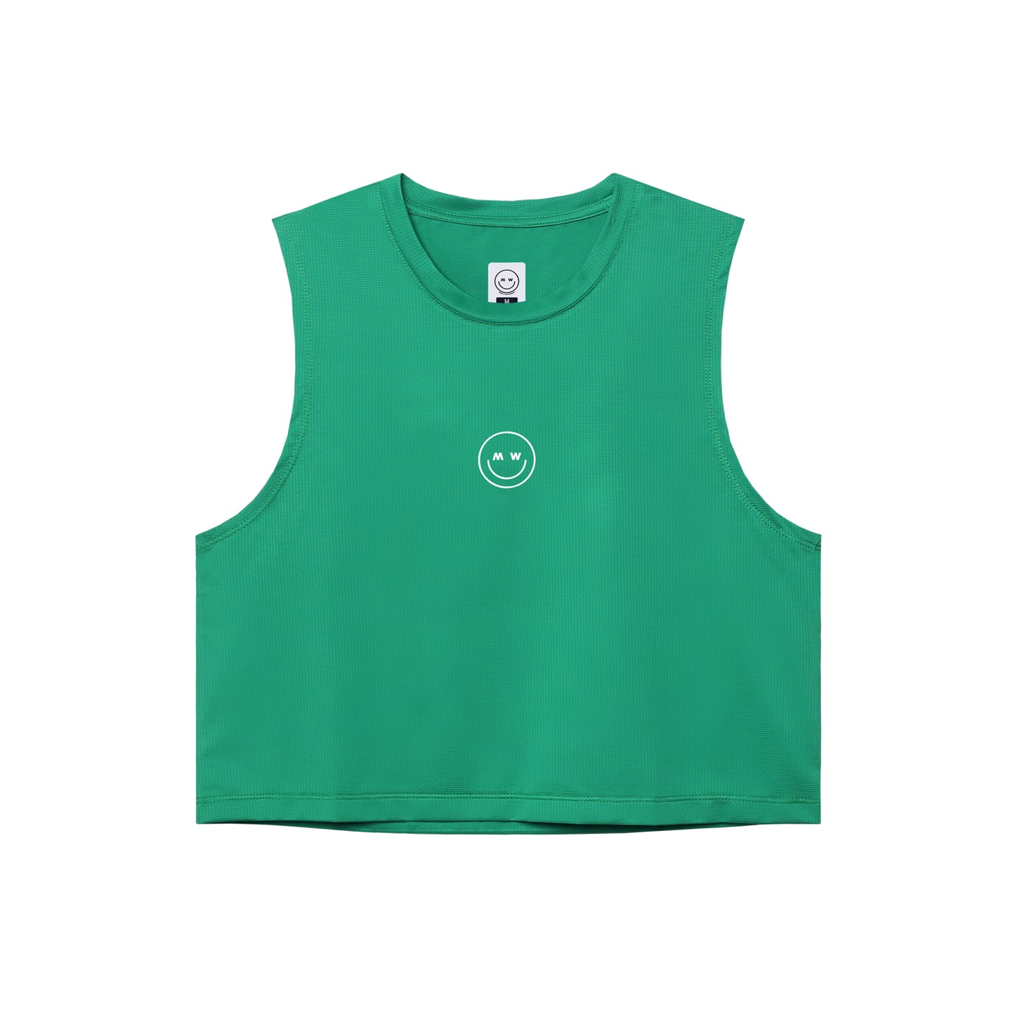 [MW] RUNHER Muscle Tee Crop - Green