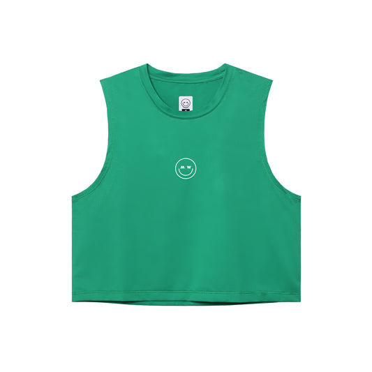 [MW] RUNHER Muscle Tee Crop - Green